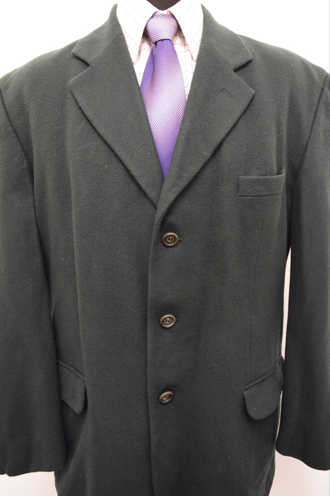 MS5252 DEBENHAMS&FREEBODY MEN'S GREEN DOESKIN BLAZER JACKET SIZE 42R UK image 2