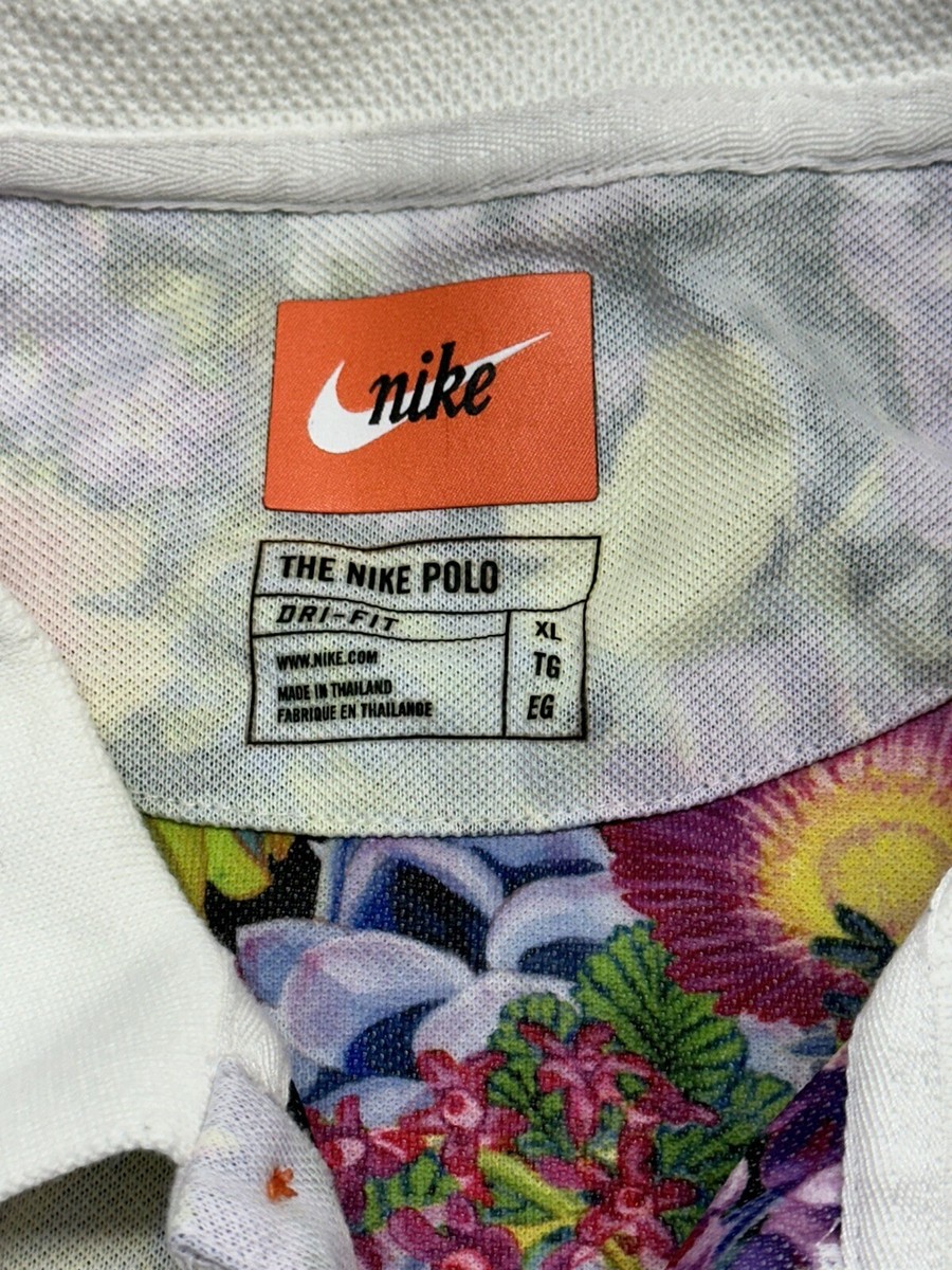 Nike Golf Polo Mens XL US Open Jason Day Floral Pastel AV5240-900