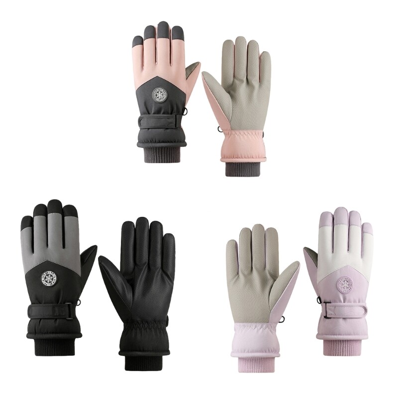 Winter Gloves Thermal Touchscreens Ski Gloves Windproof Warm Mittens for Skiing-image