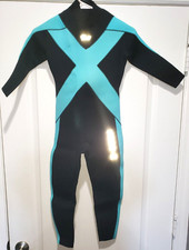 boys girls HEVTO WETSUITS NEW NWT size 8 black light blue BEACH WEAR