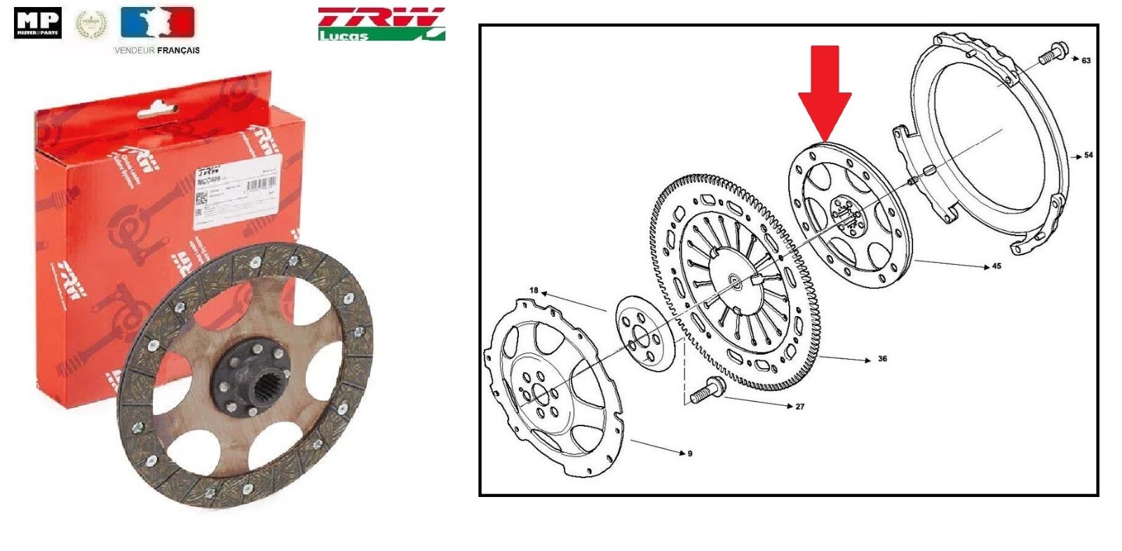 Disque d'embrayage anti-patinage pour BMW R1200 ST 2005-08