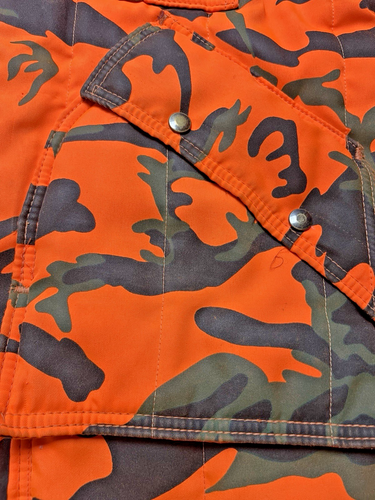 Vintage Chiller Killer Saftbak Jacket Mens XL Blaze Camo Hunting Made In USA 90s - Picture 9 of 17