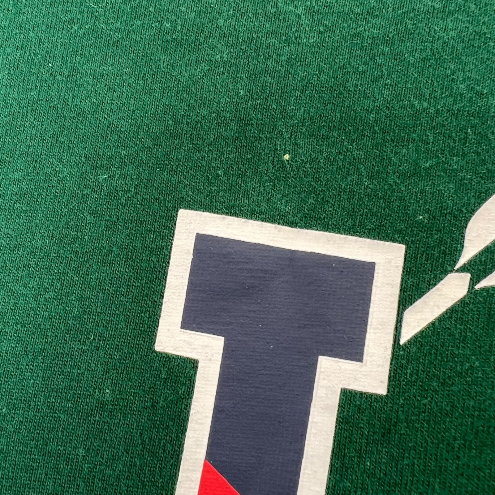 FILA T shirt squadra canottaggio J Crew XS remi grafica verde girocollo manica corta