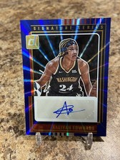 2025 Panini Donruss WNBA Aaliyah Edwards Auto /25 - Blue Holo