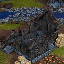Merchant House Ruin 28mm Herr der Ringe Tabletop Gelände Terrain MESBG