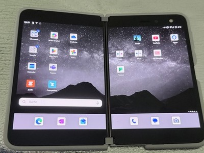 Microsoft Surface Duo 128GB 6GB Glacier OVP + Slim Pen 2 + Charger Zubehörpaket