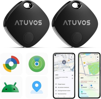 Smart Tags Tracker 2er Pack Schlüsselfinder für Android iOS Bluetooth Gadget