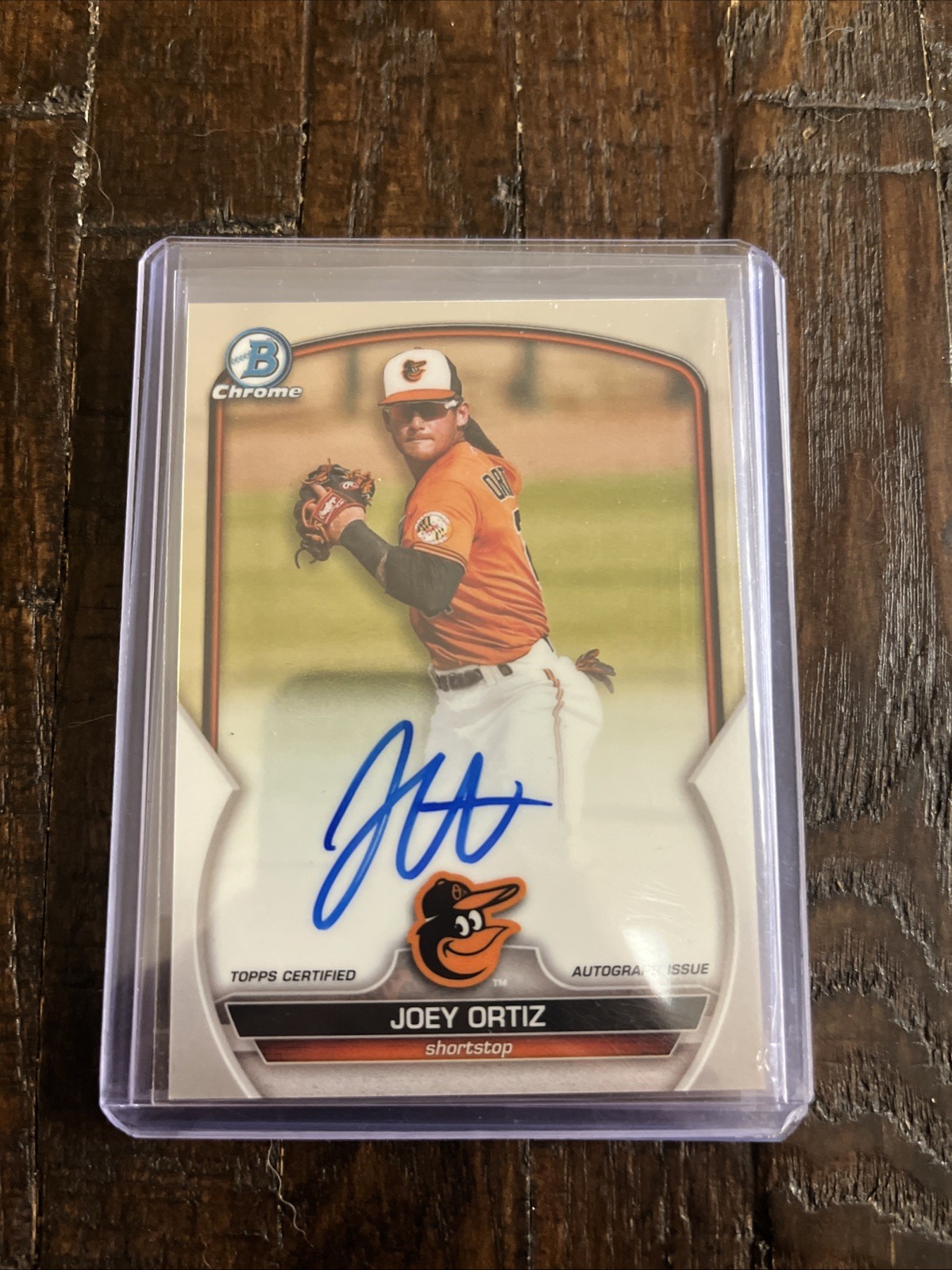 2023 Bowman Chrome - Prospect Autographs Joey Ortiz #CPA-JOR (AU, RC)