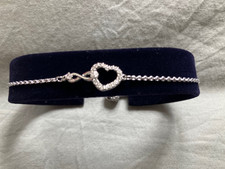 New Swarovski Infinity Heart Bracelet Rhodium Plated, new with box and gift bag