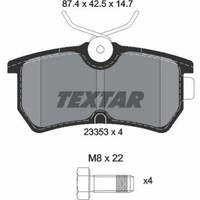 Textar 2335301 Bremsbelagsatz FüR Ford Focus Fiesta DAW DBW DFW DNW CB1 CCN JH