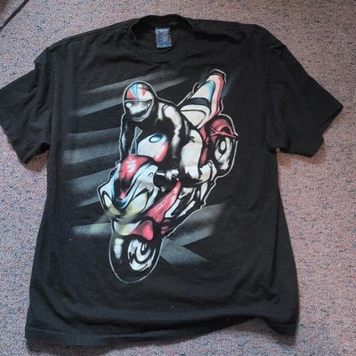 Vintage Ruff Ryders Denim Co. Motorcycle Graphic T-Shirt Size L