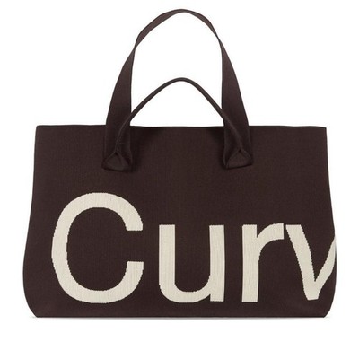 Brand New Curves by Sean Brown Chocolate Knit Tote Bag for Women