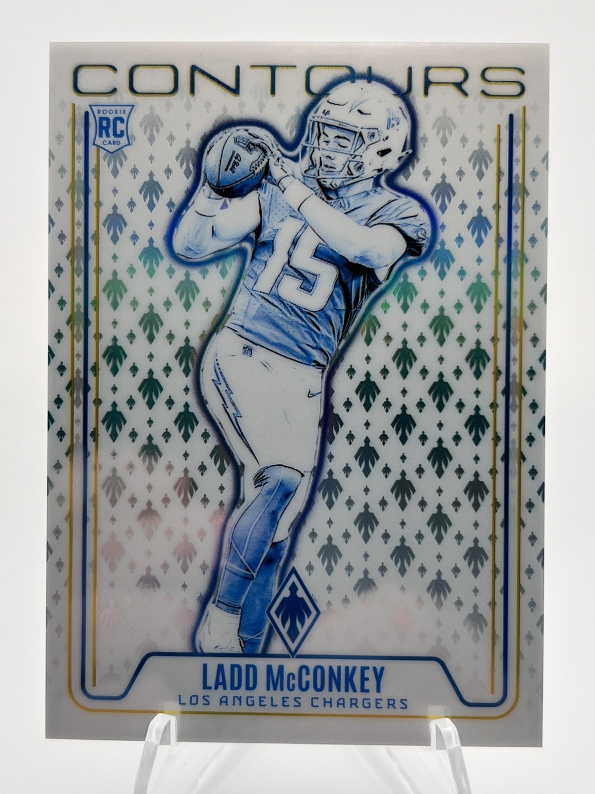 Ladd McConkey 2024 Phoenix Contours Teal 19/40 L.A Chargers RC