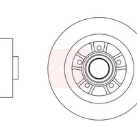 Renault Megane II Coupe 2003-2010 Bremsscheibe Hinten Apec (Satz) Einzel