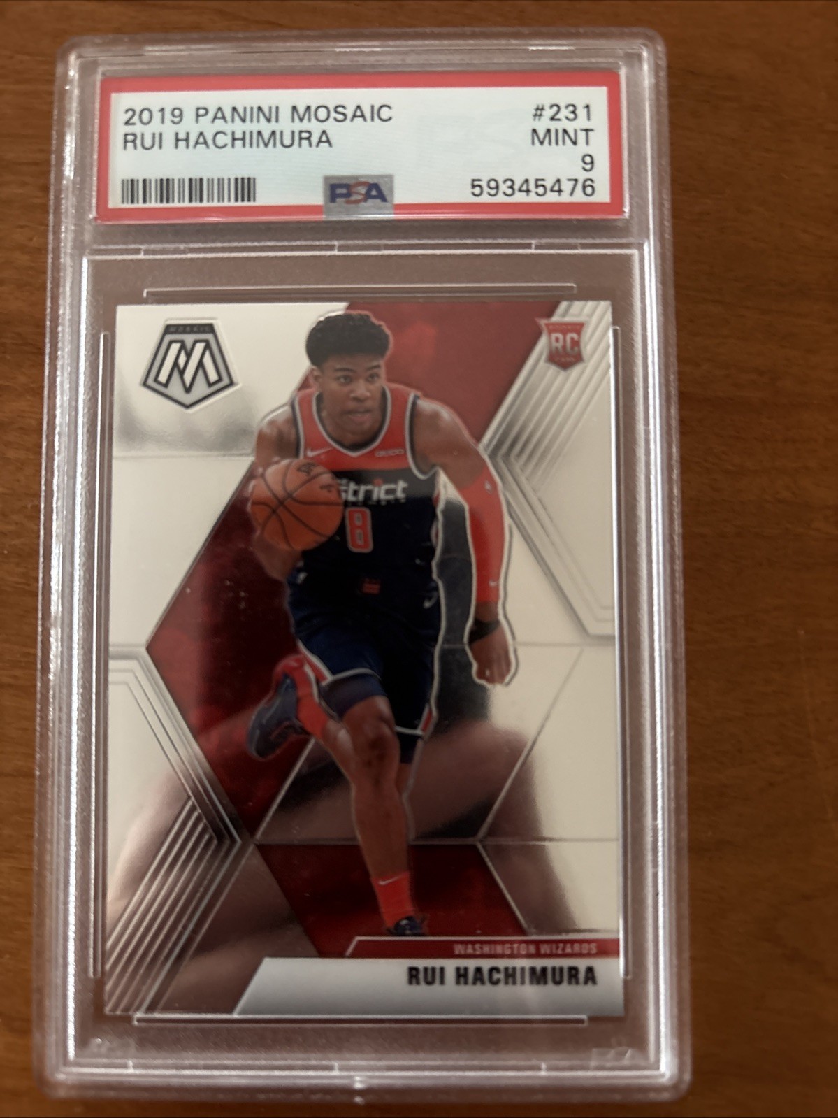 2019-20 Panini Mosaic - Rookies Rui Hachimura #231 Ball in Right Hand (RC)