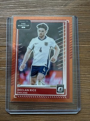 Declan Rice 2025-26 Donruss Road to FIFA World Cup No.66 Orange #24/99