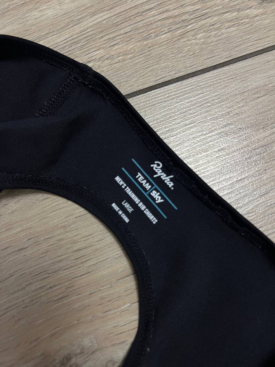 Men's Rapha Team Sky Training Brevet Bib Shorts sz L Cycling Bike