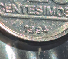 1994 Uruguay 20 Centesimos Doubled Die Error