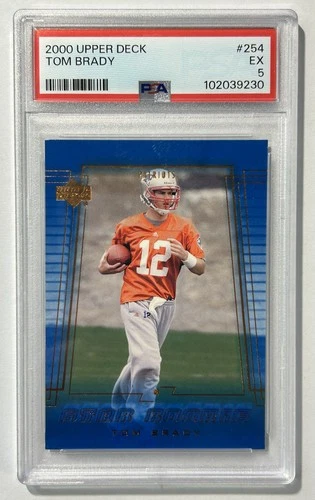 (MA6) Tom Brady 2000 Upper Deck RC Rookie #254 PSA 5 EX