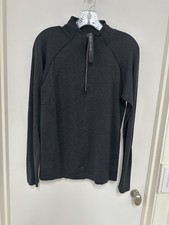 Lululemon Mens Quarter Zip Pulloer Black -Size Small