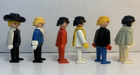 Playmobil Figure Lot of 6 Assorted Mixed Figures Vintage 1974