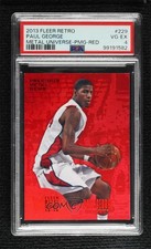 2013-14 Fleer Retro Fleer Metal PMG Red 144/150 Paul George #229 PSA 4 8e1
