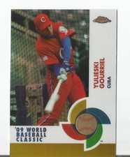 Yulieksi Gourriel 2009 Topps Chrome WBC GOLD REFRACTOR SP RC #2 CUBA 34/50 RARE!
