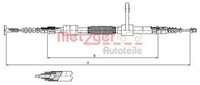 Seilzug Feststellbremse Hinten Links Metzger 25134 FÜR Alfa Romeo Handbremsseil