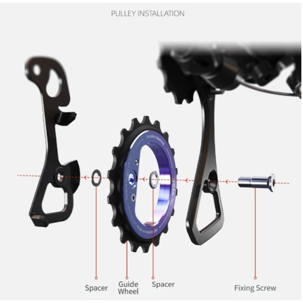 Puleggia Exzenter 18T per SRAM R8000/R7000 foto 6