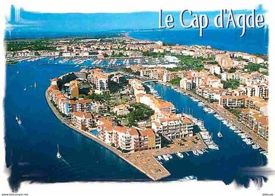 Postcard - 34 - Cap d'Agde - Fishermen's Island - Aerial view - CPM - See