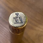Vtg Lanvin My Sin EMPTY Perfume Bottle  1/8 Fl Oz Perfumes Gold  Brass Color — photo 2