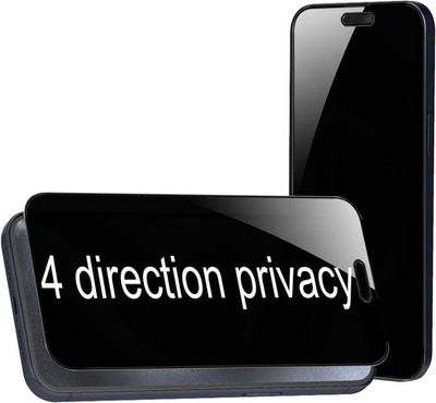 2PCS 360 Degree Privacy Tempered Glass Screen Protector for iPhone 15 Pro Max 6.