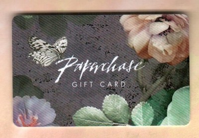 PAPERCHASE ( UK ) Butterfly and Flowers, Collectible Gift Card ( $0 )