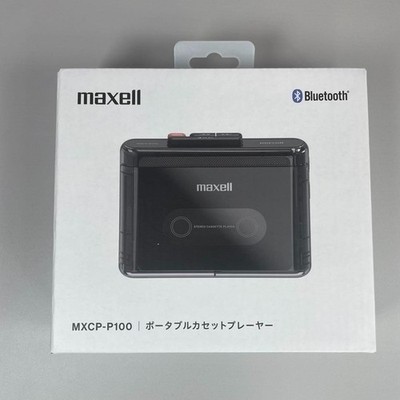 NEW Maxell MXCP-P100-BK Bluetooth Portable Cassette Player Recorder Black