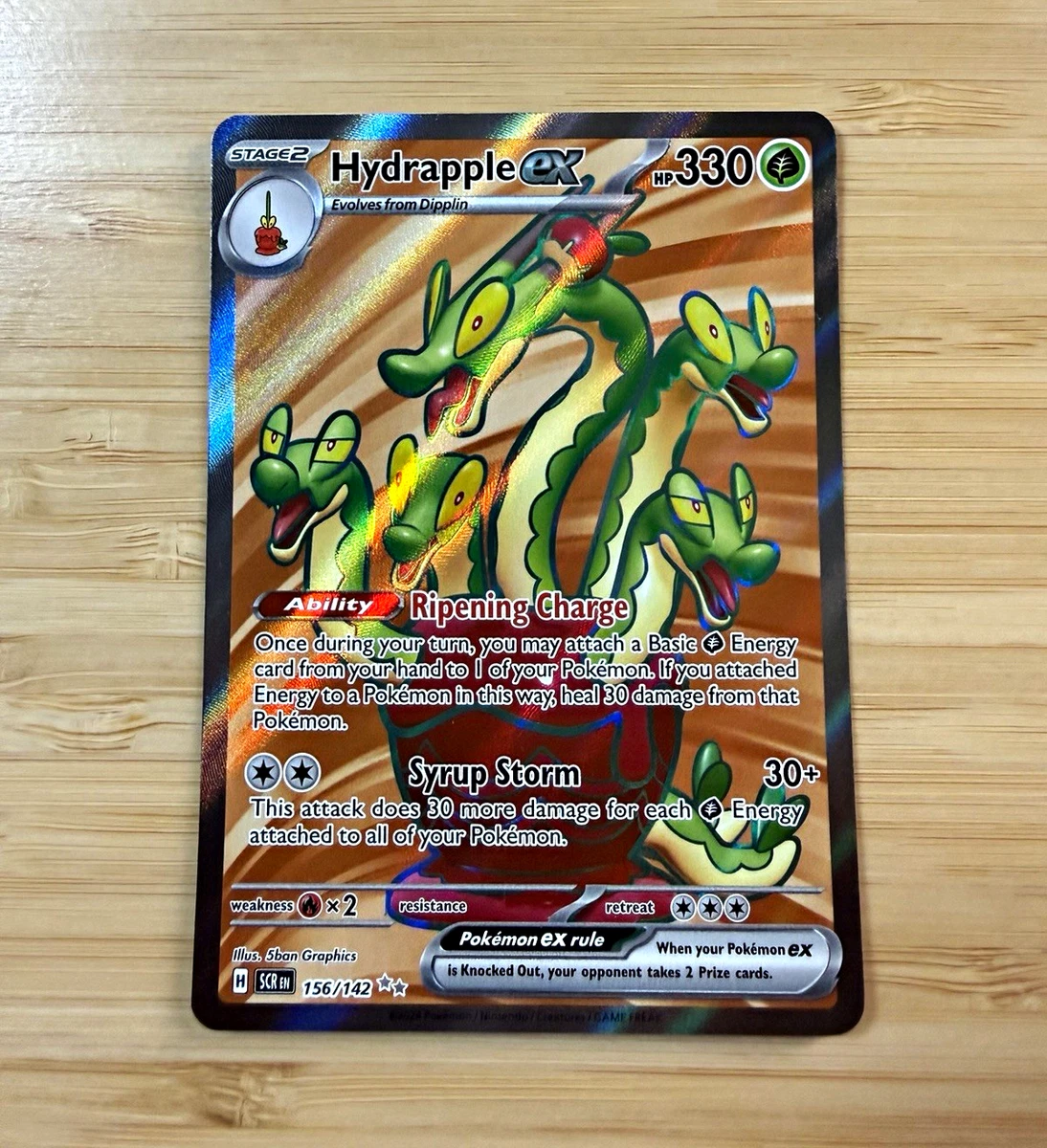 156 142 pokemon card - Hydrapple ex 156/142 - Stellar Crown RarityUltra Rare Hit Points330 HP Colorless Excadrill (Ace Paradox 156/142) (Indonesian