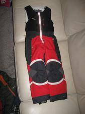 Obermeyer Skiwear Preschool Size 6 Red  Black One-Piece ski suit Retro Snowsuit