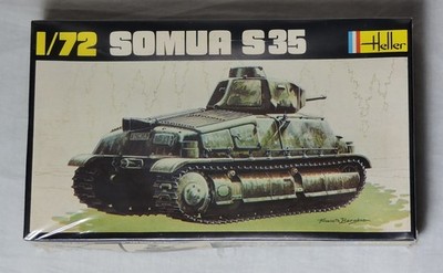 Heller New 1/72 Somua S35 Rip on Shrink Wrap Completely Sealed Tight Free Ship