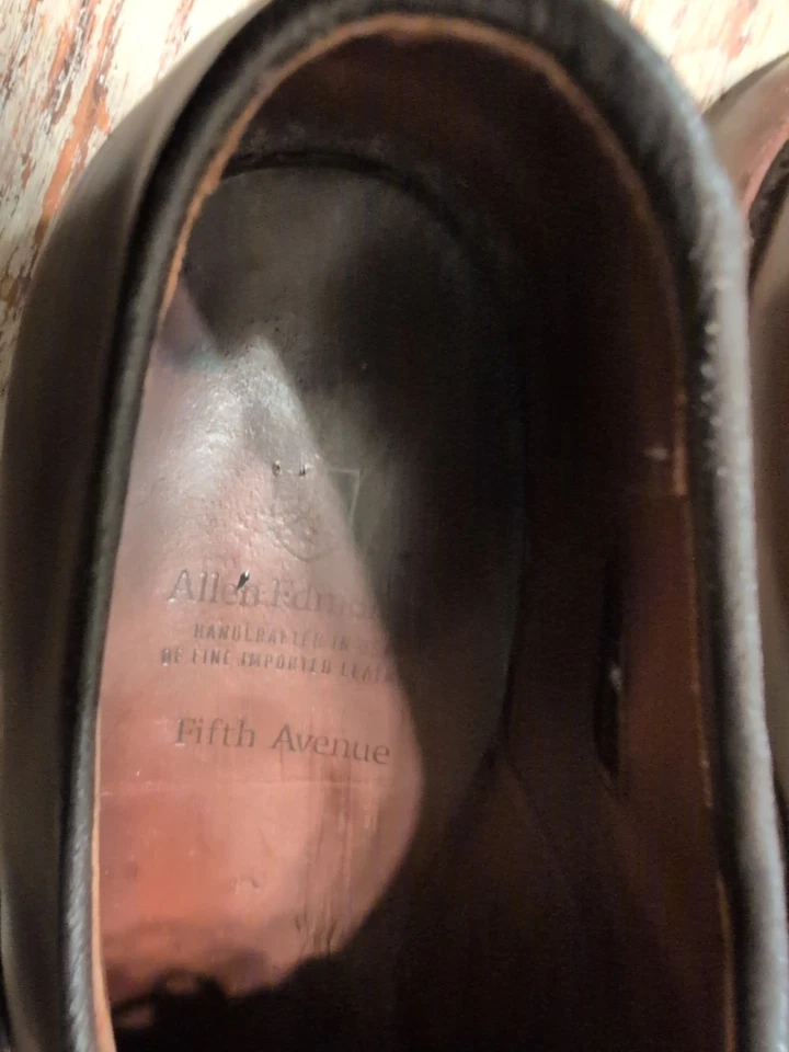 Zapatos Allen Edmonds Fifth Avenue 5716 de cuero marrón chile para hombre talla 11 EE. UU. Foto 3 de 4