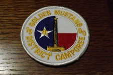 Boy Scout Patch 1990 Golden Mustang District Camporee Boy Scout Patch 1990 Golden Mustang District Camporee