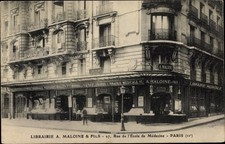 Ak Paris VI, Rue de l'Ecole de Medecine, Librairie A. Maloine und Fils - 3855002