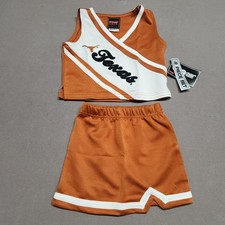 Genuine Stuff Texas Longhorns Toddler Cheerleader Outfit 2 Pc Set Size 4T 158