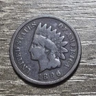 1896 UNITED STATES INDIAN HEAD PENNY (VT78)  Exact Coin Shown