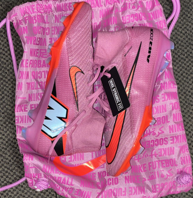 Nike Air Zoom Mercurial Superfly 10 Pink Orange High Top Soccer Cleats
