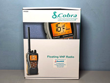 Cobra Marine Flating VHF Radio HH350 6 Watt NOAA Weather Alert Charging Dock New