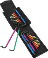 Wera 05133286001 Big Pack Multicolor Metric Imperial Hex-Plus L-Key Set 19pc