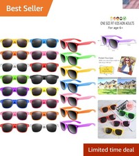 Sunglasses Party Favors Neon Colors Sunglasses Bulk Goody Bag Fillers for Bea...