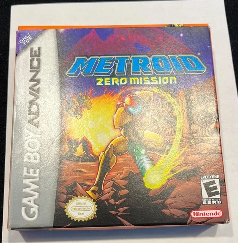 Metroid: Zero Mission Nintendo Game Boy Advance Cartridge & Box *No Manual *