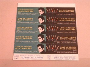 Christmas holiday individual jukebox title strips lot of 134 1950s-1960s ELVIS PRESLEY~LOVE ME TENDER~BLUE CHRISTMAS~MEGA RARE~~ TITLE STRIPS | eBay
