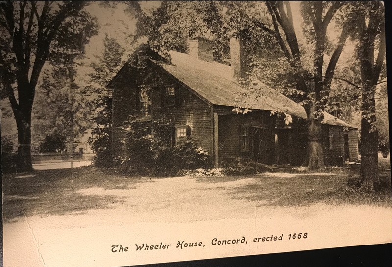 The Wheeler House Concord Massachusetts MA c1905 Postcard