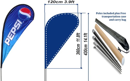 UKs Cheapest best advertising flag and pole kit free bases design your own flags - Picture 19 of 30